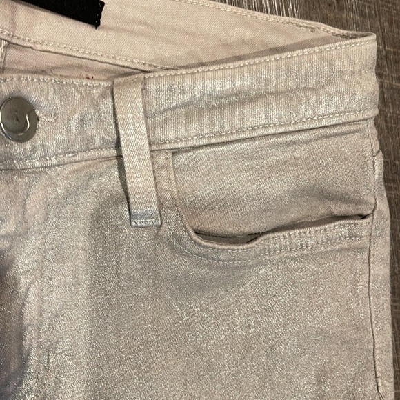 Joe’s jeans, waxy silver shimmer finish to them - Picture 3 of 6